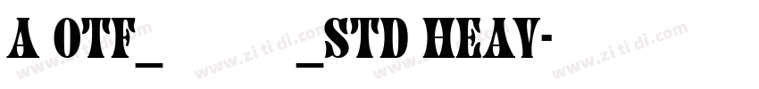 A OTF_タカハンド_Std Heav字体转换